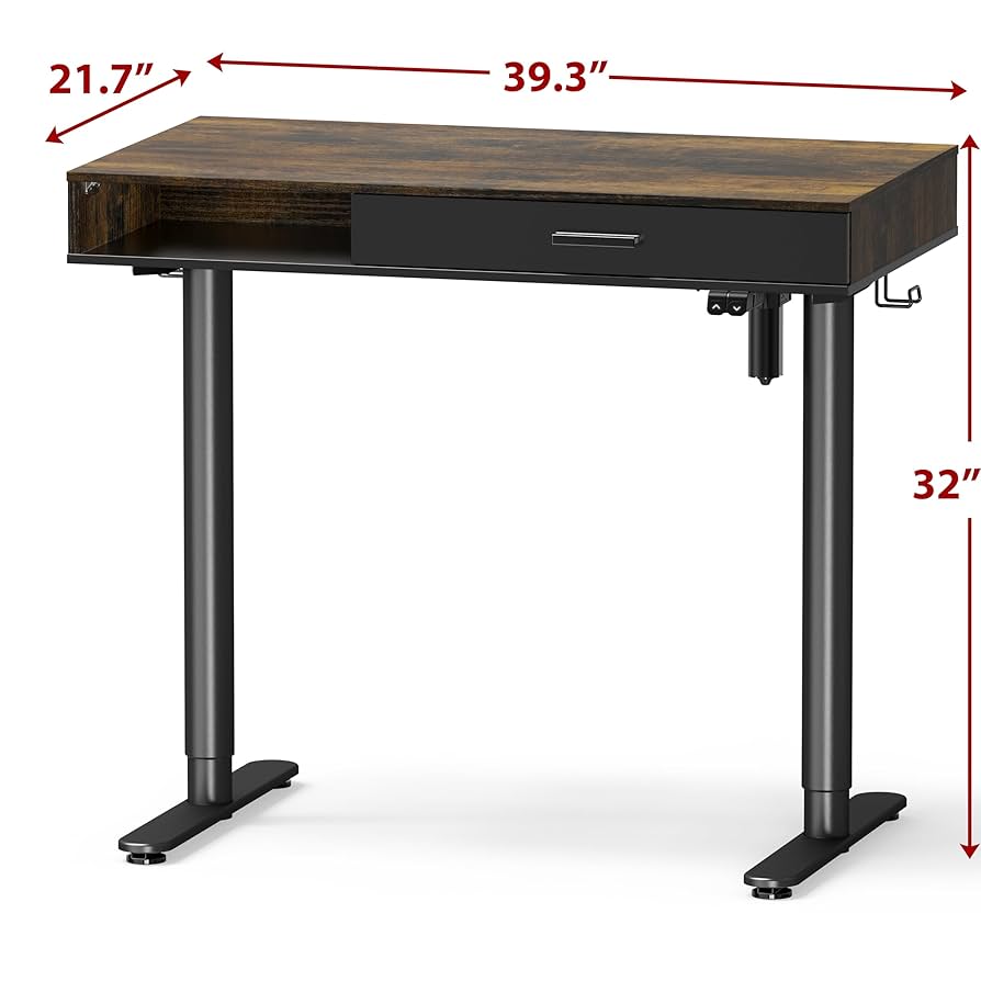 ୨୧ 木製ドレッサー&デスク ୨୧ Amazon.com: SHW 40-Inch Height Adjustable Claire Electric