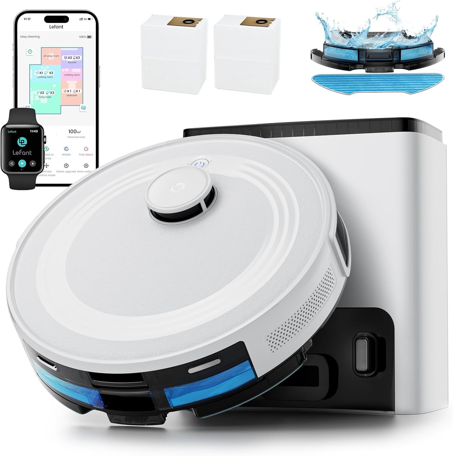Lefant M2 Plus : Robot Aspirateur Laveur LiDAR avec Station Vidange Automatique – Un Bon Investissement ?