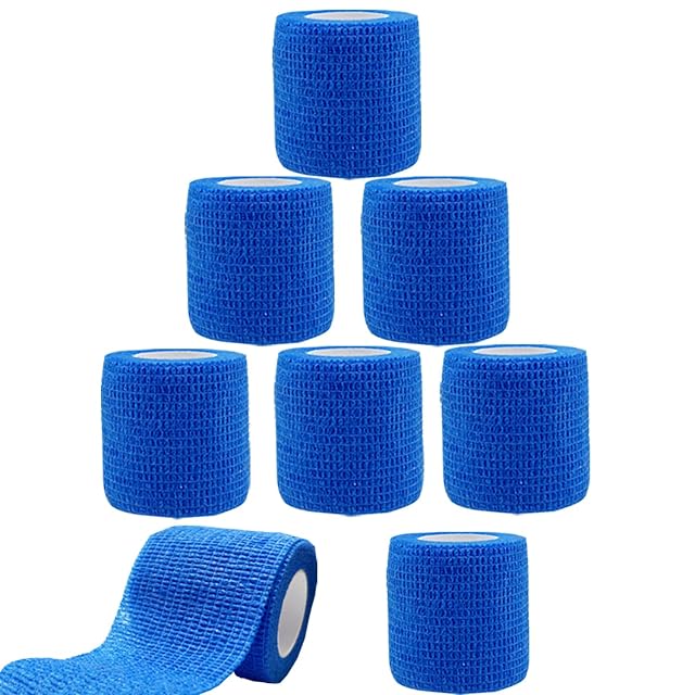 NELLHOMY 8 Rollos Vendas Autoadhesivas Elástica