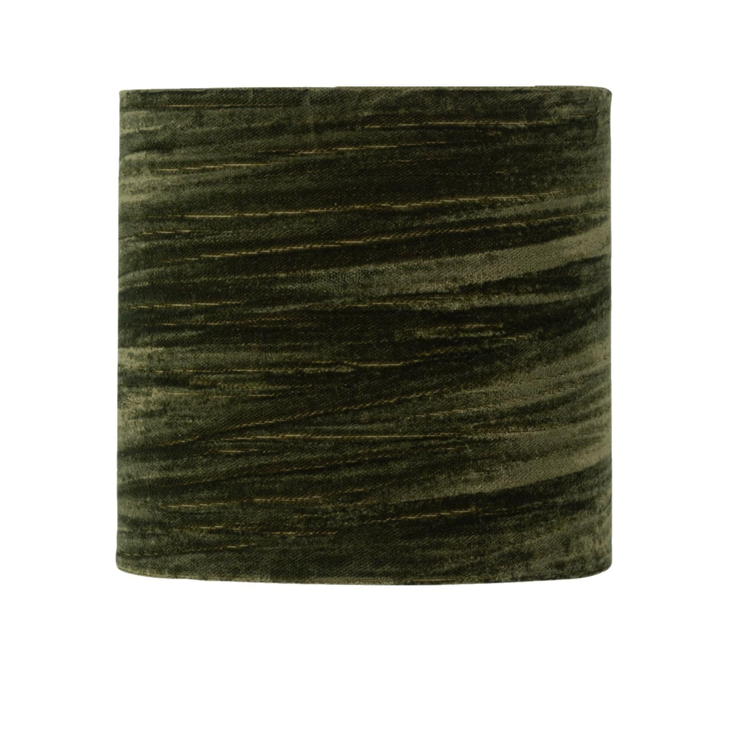 Firstchoicelighting Dark Green Green Crushed Velvet Table Lamp Shade, Lampshade For Table Lamp Or Bedside Light, Diameter 15Cm