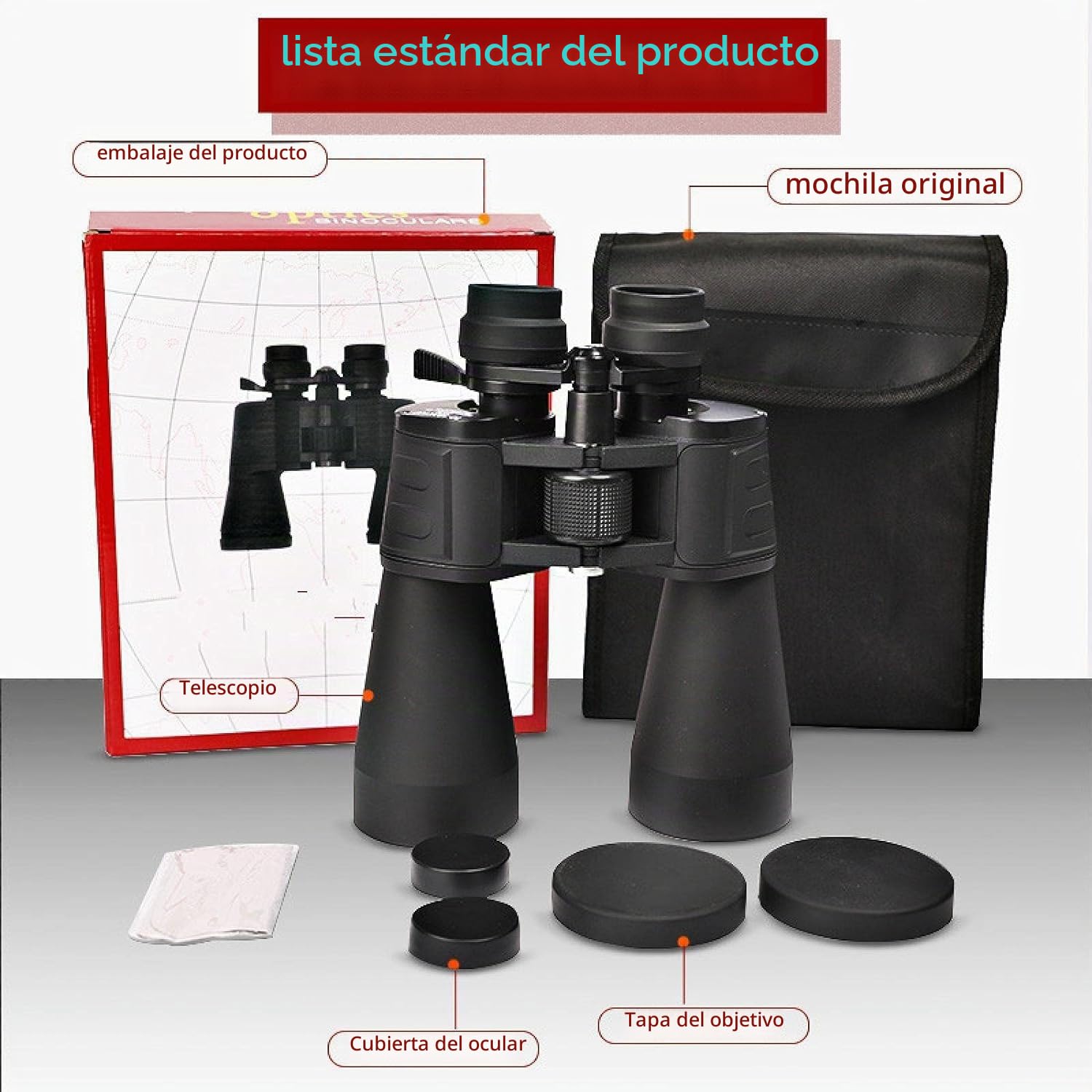 Binoculares potentes Profesionales 10-380X100 telescopio Super Zoom HD de Largo Alcance aplicación Impermeable