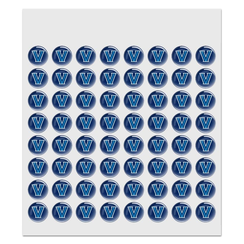 Villanova University Primary Logo Puffy Bubble Dome Scrapbooking Crafting Sticker Set