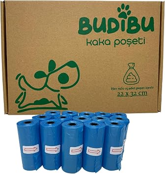 Kedi K pek Kaka Po eti Evcil Hayvan D k  Kaka Torbas  15 Rulo 225 Po et Mavi