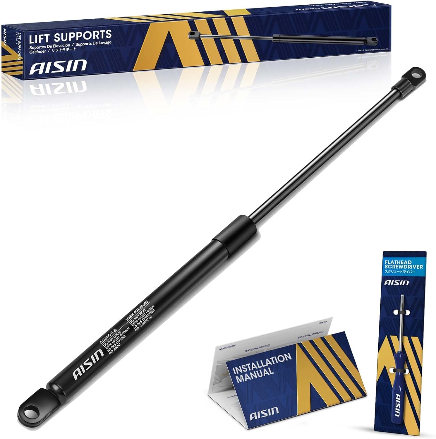 AISIN AFTERMARKET GASVG-00078 Front Hood Lift Support Shock Strut - Compatible with Audi A4&A4 Quattro 1996-2001, S4 2000-2002