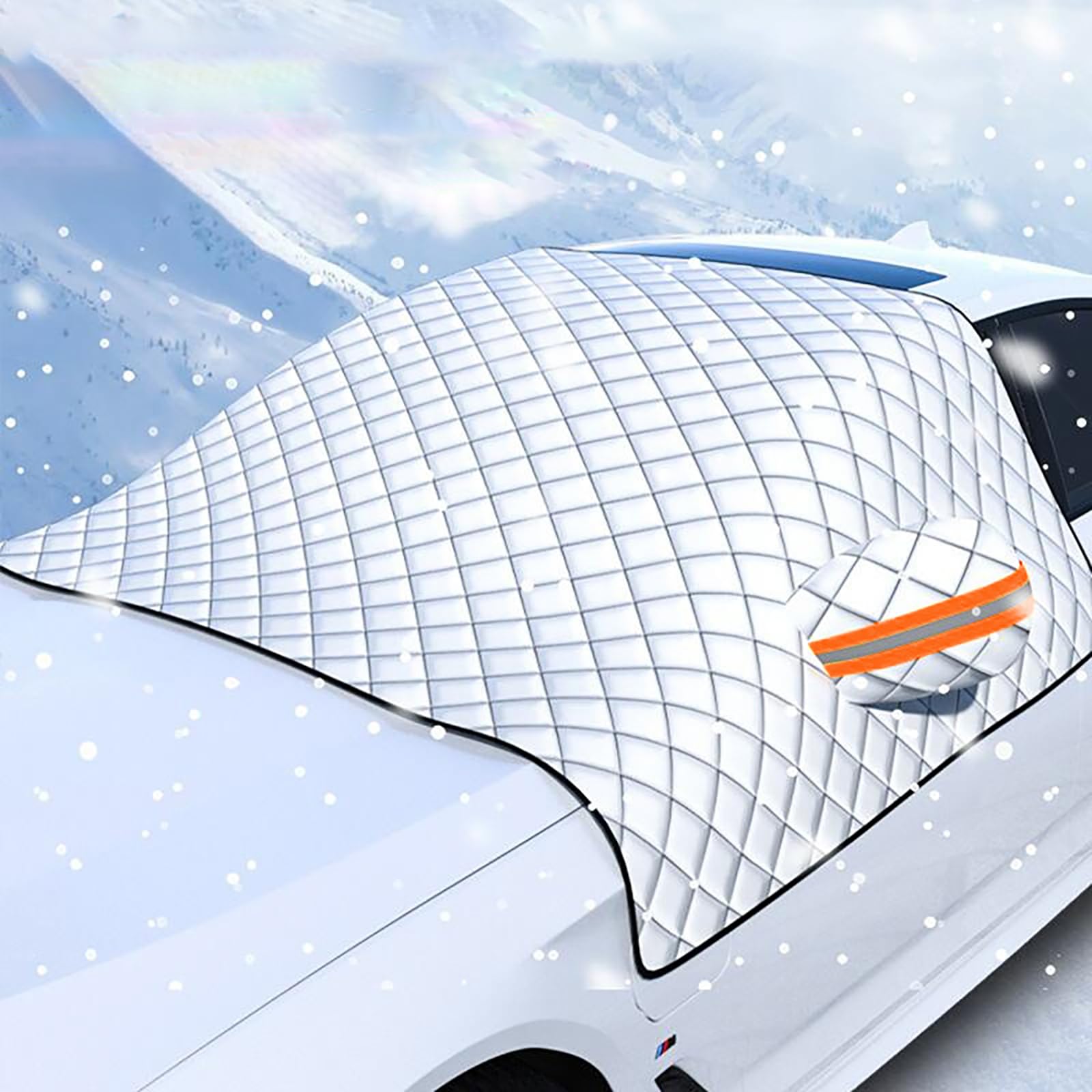 Pokrowiec na przednią szybę samochodu dla Benz S-Class/S-Klasse Coupe C126 C140 Cabrio A217, składana zimowa przednia osłona samochodu przed promieniami UV Ochrona przed lodem mróz ochrona