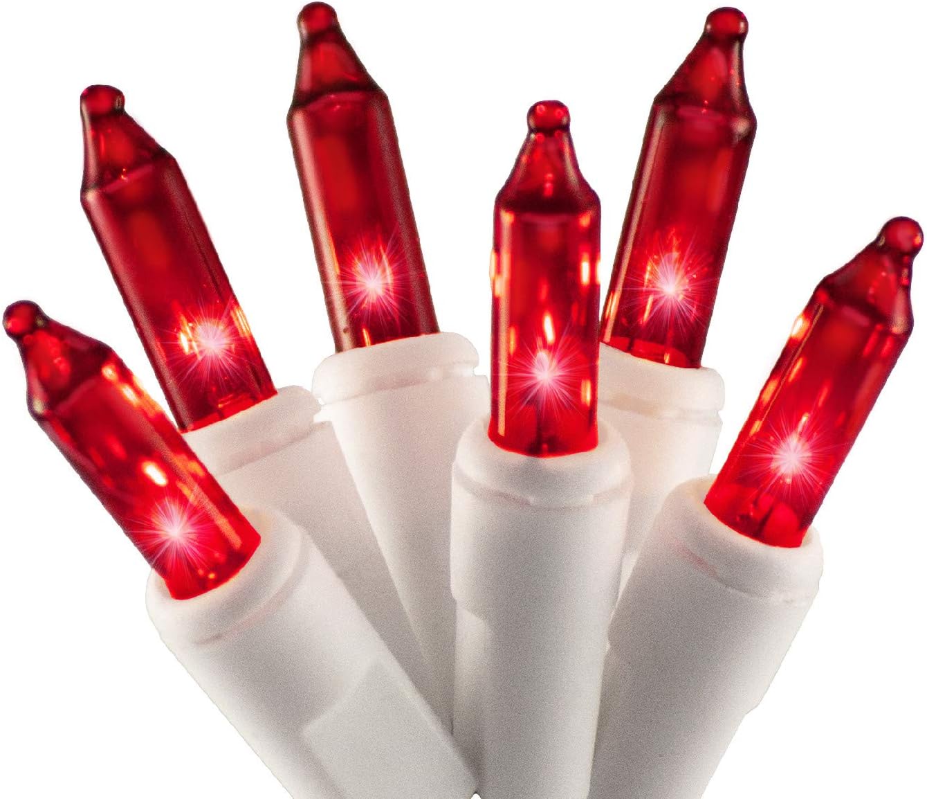 Red Christmas Lights With White Wire