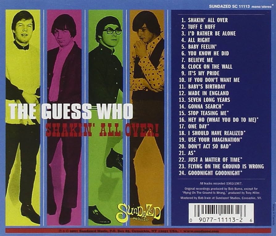 GUESS WHO ゲスフゥー シェイキンオールオーヴァー レアシングル