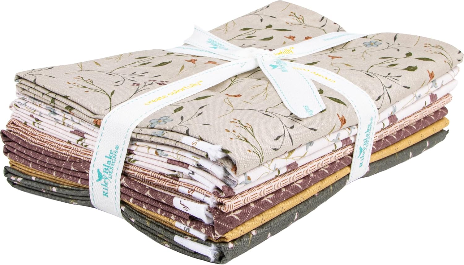 Kassidy Grace Threads of Grace Taupe Yard Bundle 7 1-Yard Cuts Riley Blake Designs 1YD-16820T-7