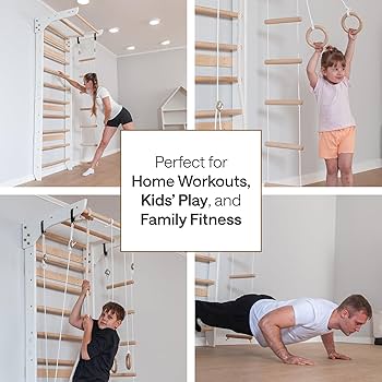 Amazon | WEDANTA 木製スウェーデンはしご壁セット – 子供用