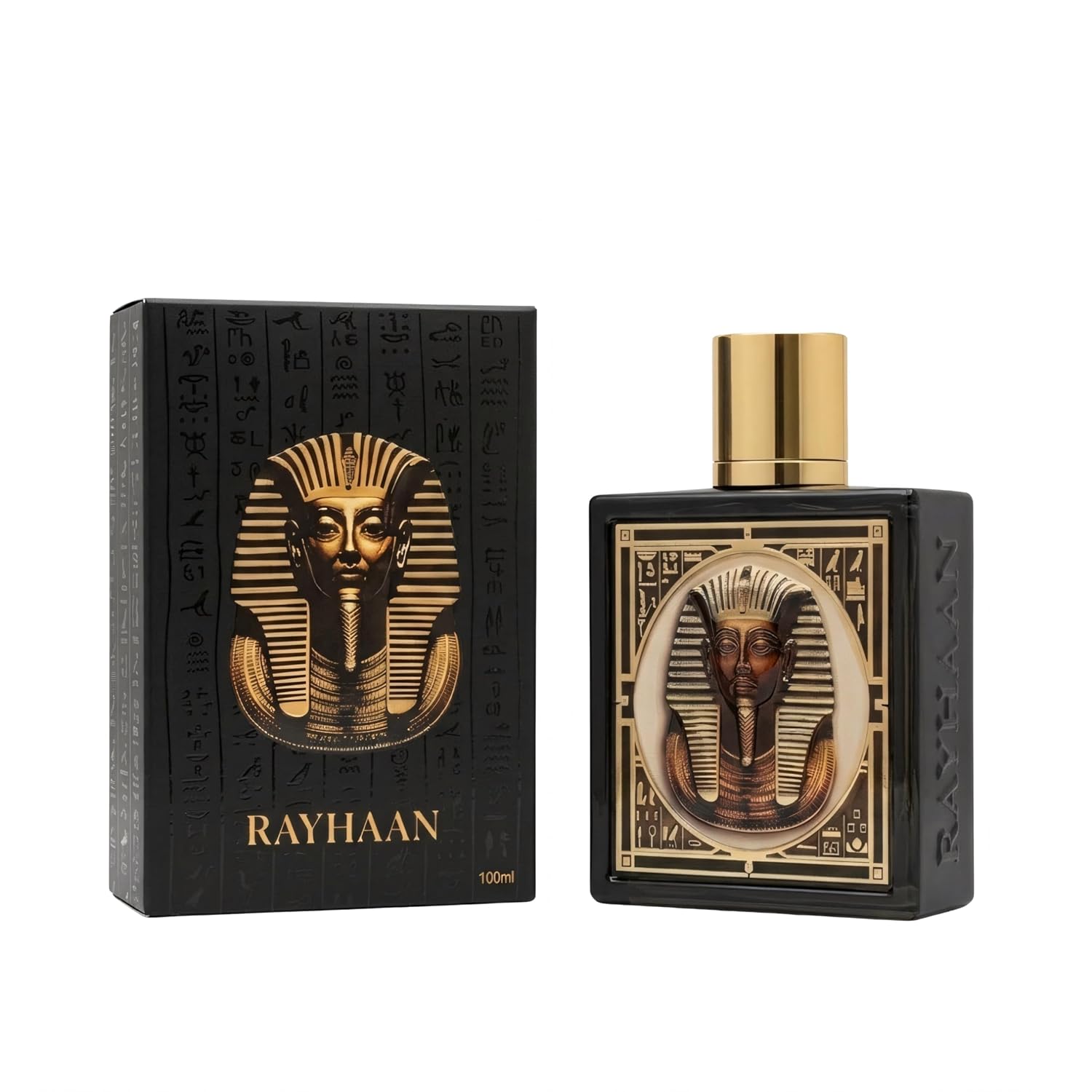 Rayhaan Pharaoh – Spicy, Coffee, Amber, Sweet – Eau de Parfum Spray Long-Lasting Fragrance for Unisex, 3.4 Ounce / 100ml