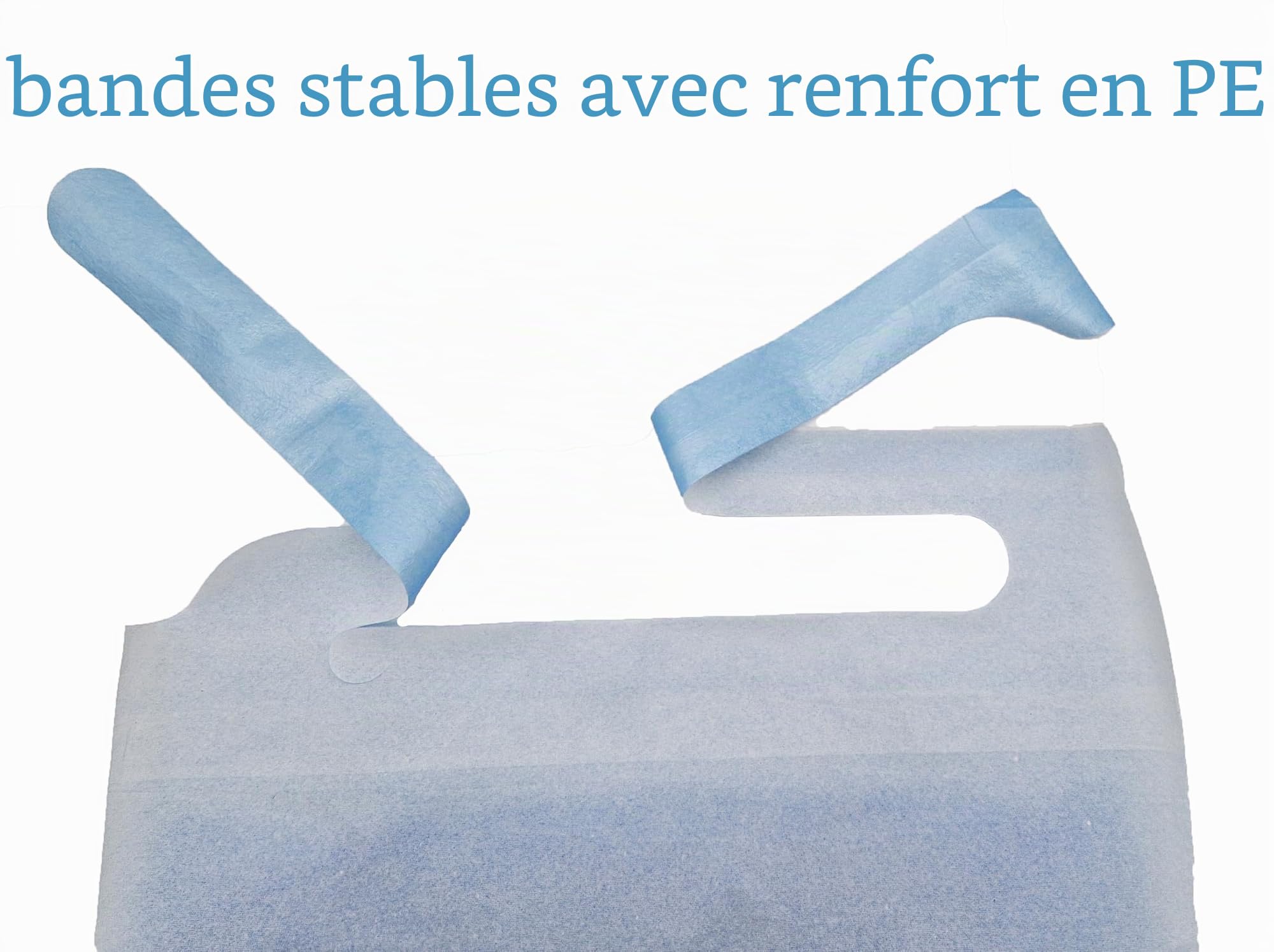 TIGA-MED Bavoirs Jetables Adultes 50 Pièces – Imperméables avec Poche de Récupération – 66 x 37 cm – Pour Soins, Personnes Âgées & Repas au Lit