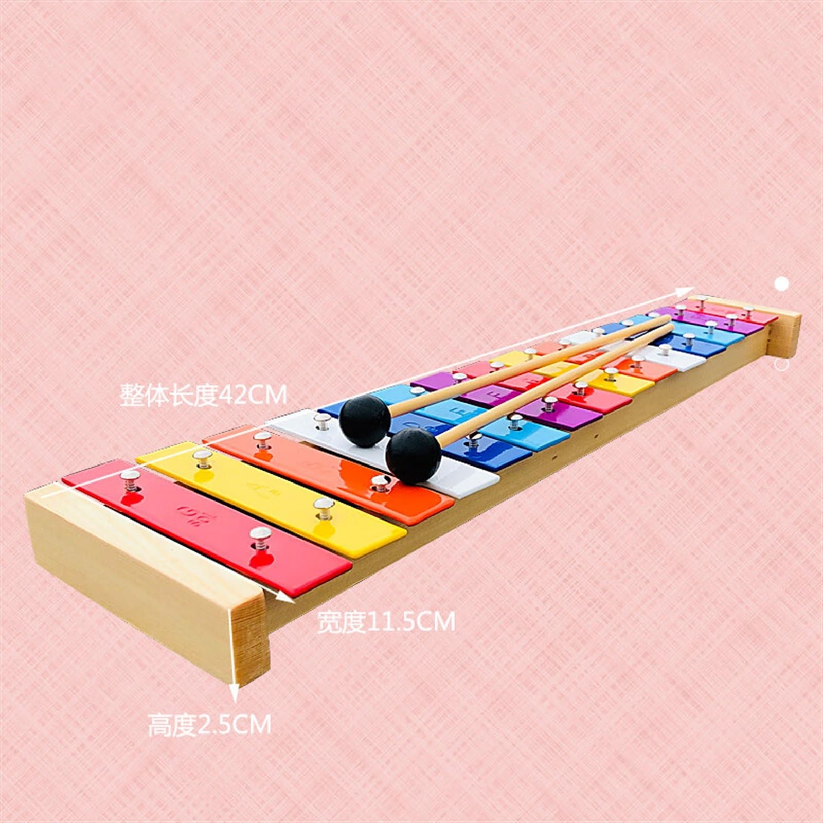 Xilofoni Percussion Kit Strumento Musicale A Percussione Xilofono Con Piastra In Alluminio Pianoforte A Percussione Colorato A 15 Toni