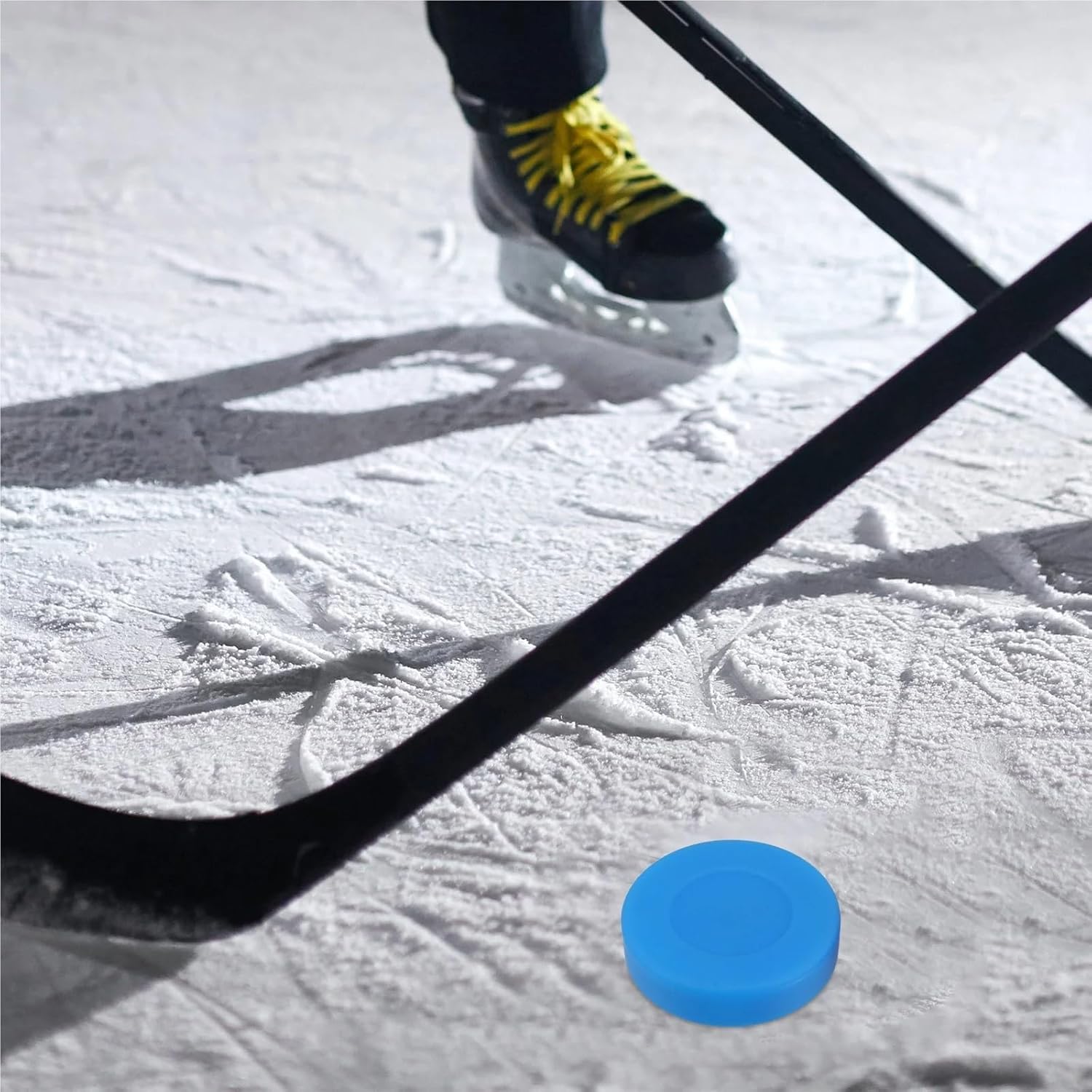 Hockey Pucks 8pcs Matte Finish Ice for Street Field Training Hockey Pucks for Synthetic Plastic