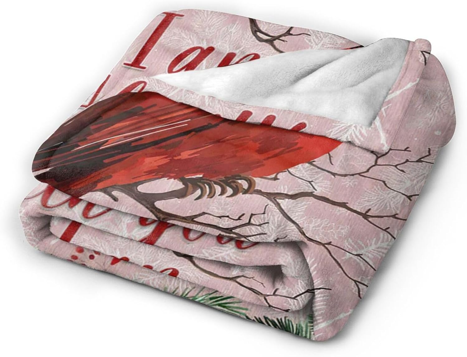 Cardinal Blanket Red Birds Fleece Throw Blanket Fuzzy Plush Super Soft Warm Cardinals Crow Decor Blanket Gifts for Boys Girls Kids Adult Men Women 40"x50" - Image 7