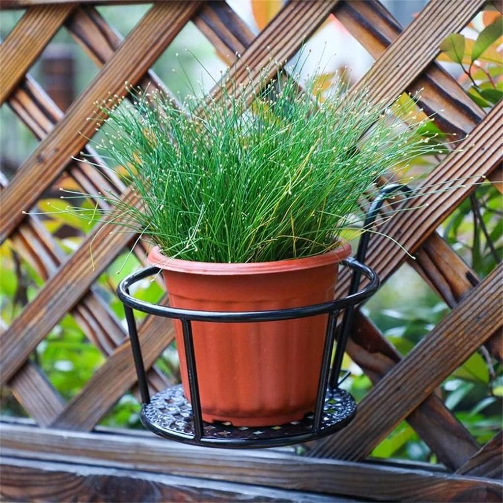 Metal Plant Stand Plant Shelf Hanging Rack Type Basin Window Shelf Stand Flower Home Balcony(E)