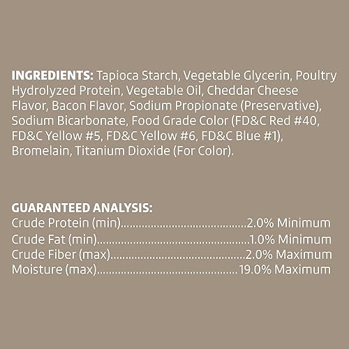 Miniatura 4 de Marca Tienda - Wonder Bound - Golosinas para perros sin piel cruda, tocino y queso, 55 unidades