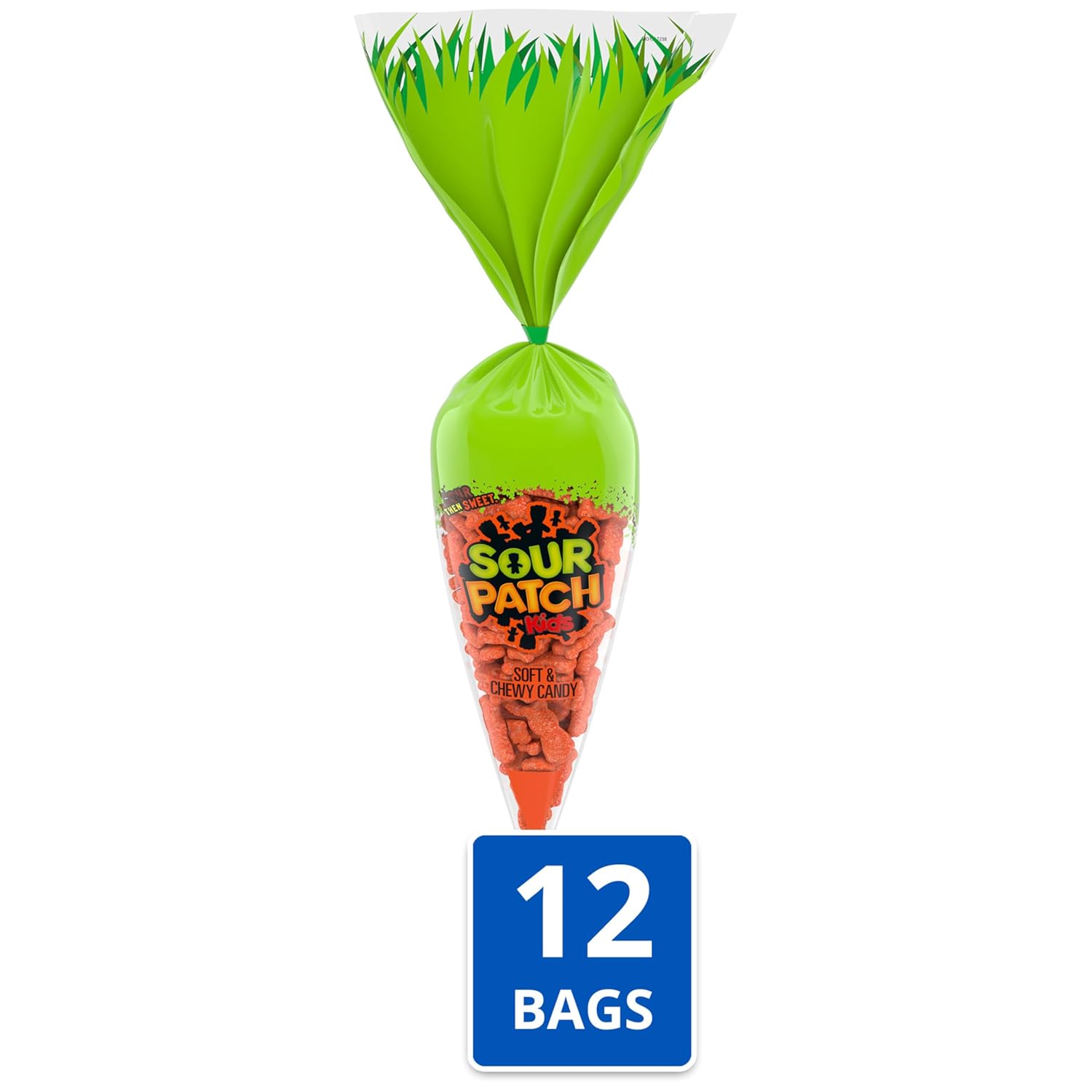 SOUR PATCH KIDS Carrots Soft & Chewy Easter Candy, Bulk Candy, 12 - 5 oz Bags