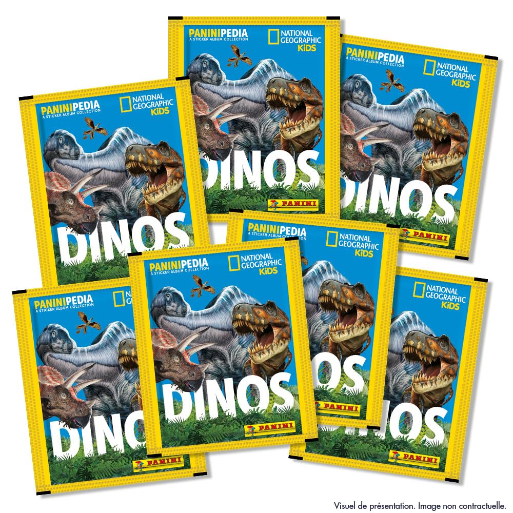 Panini DINOS NATIONAL GEOGRAPHIC KIDS PANINIPEDIA Pudełko z 36 kieszeniami