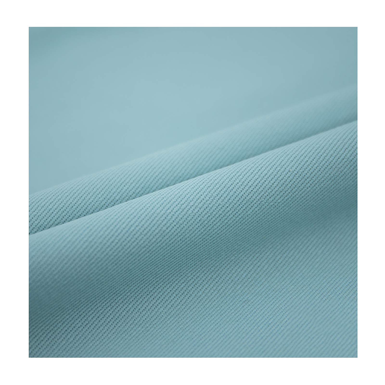 Yimihua Denim fabric 10 Colors Denim Fabric Soft Cotton Material for Jeans Dress T-Shirt Garments Crafts, Upholstery Sold By Half A Meter-150cm Wide(Color:light green)