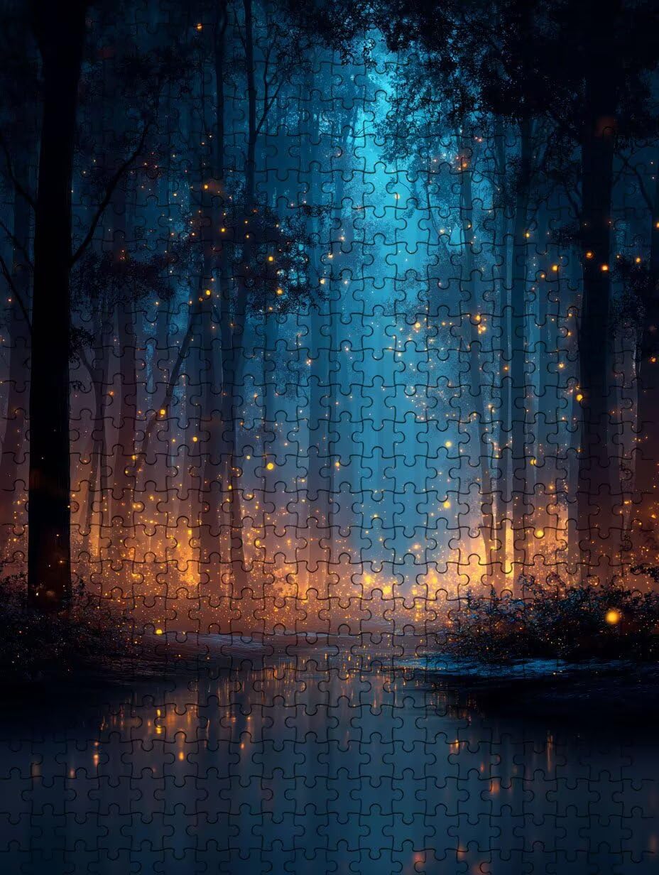 Puzzle 4000 Teile, Leuchtfeuerwald Puzzle Erwachsene 4000, Klassische Puzzles, Puzzlespiele für Die Ganze Familie, Mit Schöner Verpackung, Dekoration Puzzles und Geschenke FNKL3-1128