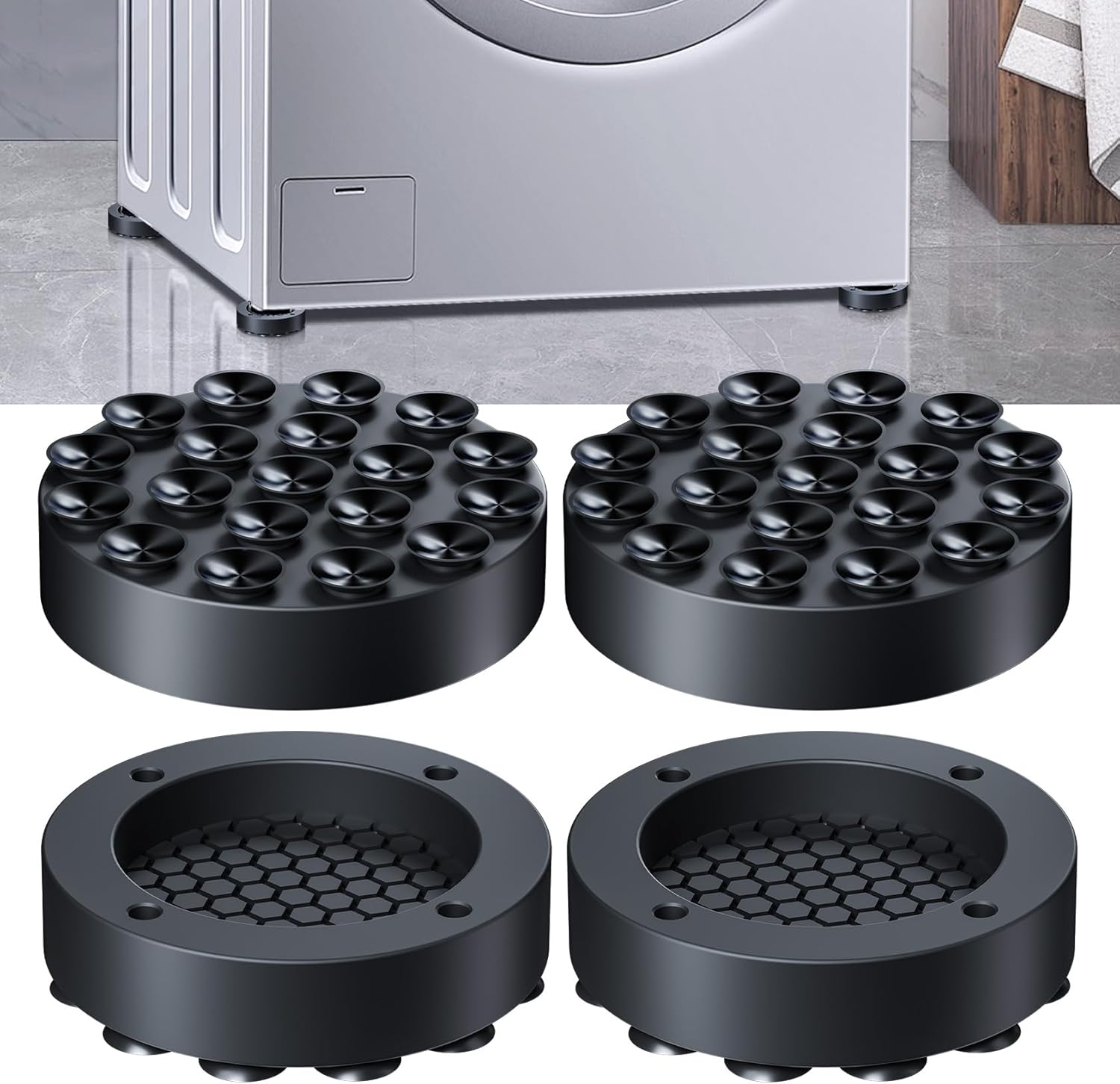 GAGUIUP Anti Vibration Pads for Washing Machine, Washing