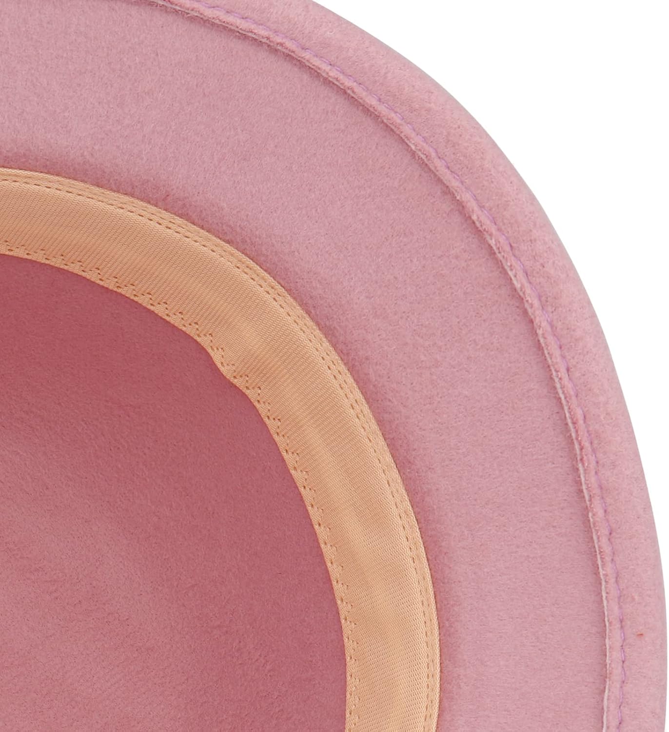 Ladies Wool Felt Bucket Hat Women Vintage Cloche Fedora Winter Church Bowler Hat with Bow - Image 7