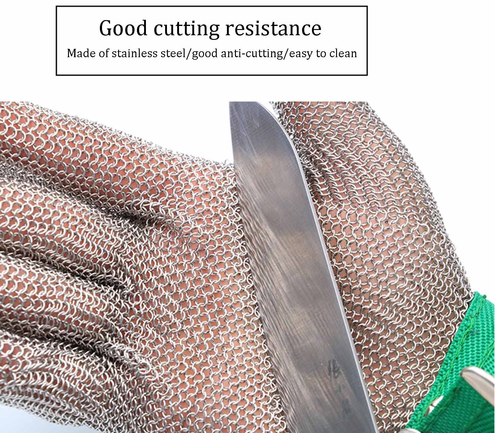 Gants Résistant Aux Coupures Gants Métalliques Résistants Aux Coupures, Gants De Travail en Fil d'acier à Usage Général pour Gauchers Et Droitiers(Size:XXS/Un Pack d'un)