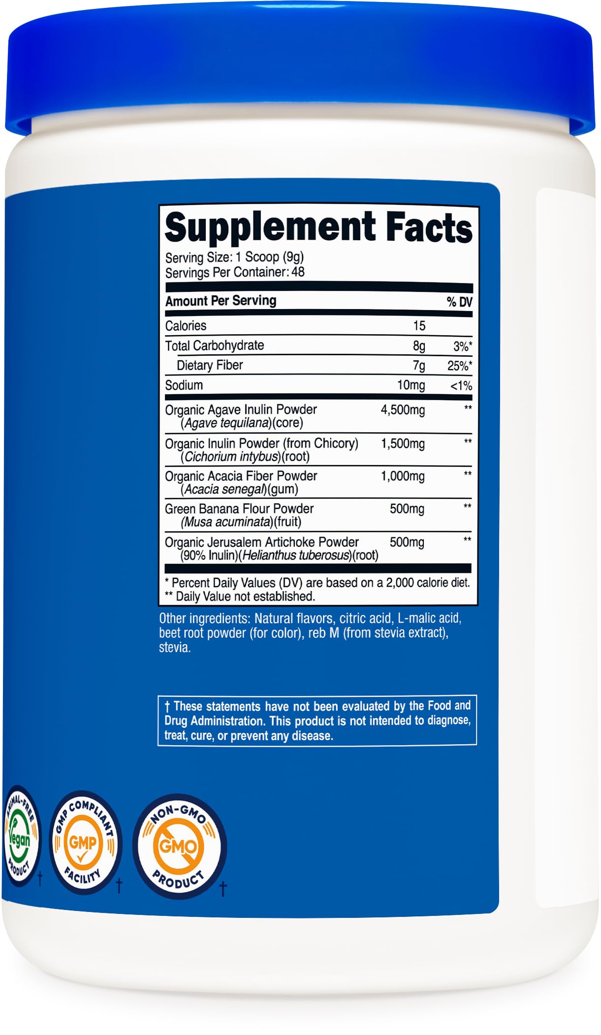 Nutricost Prebiotic Fiber (Fruit Punch Flavored) 1 Pound, Gluten-Free — Amazon image 5