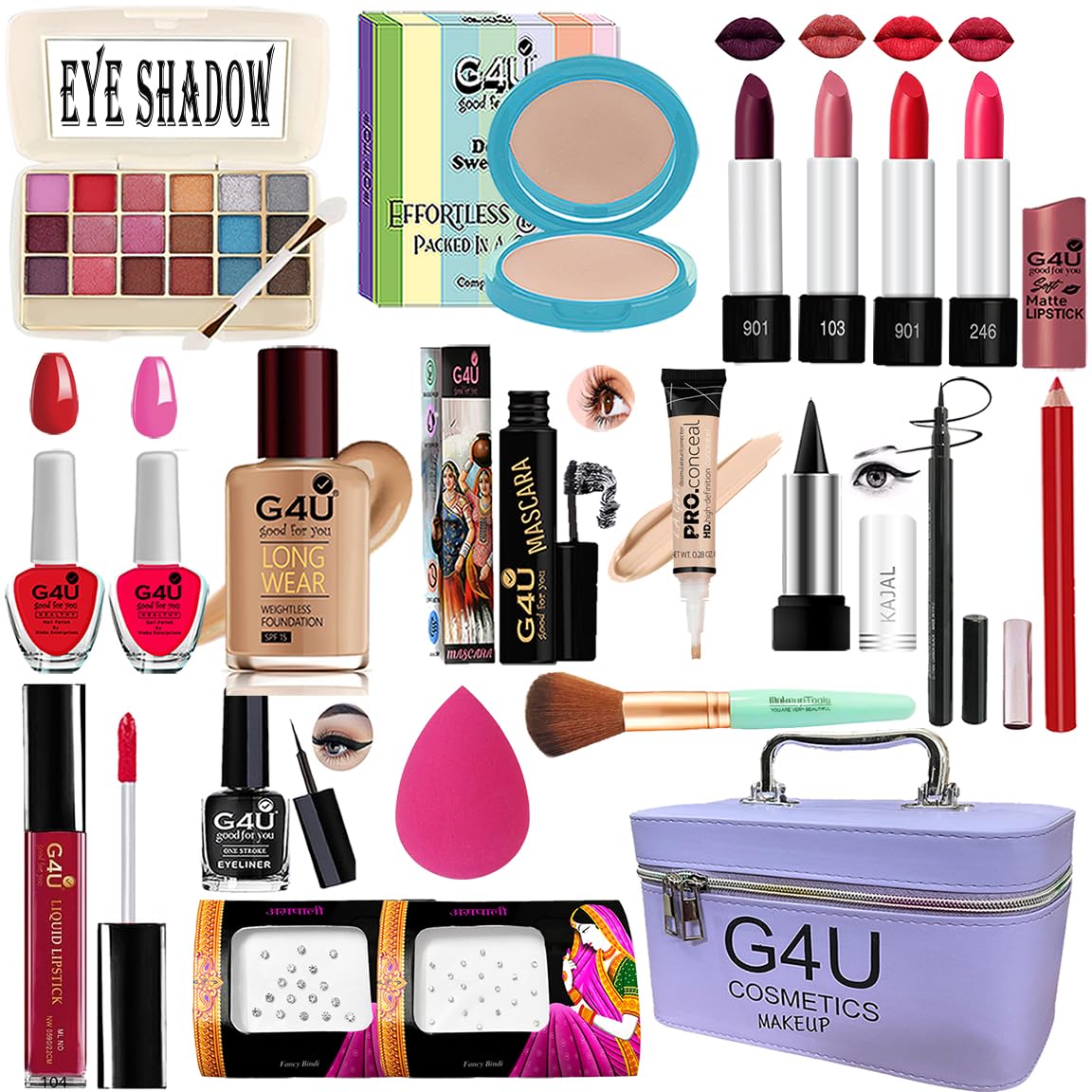 G4U Makeup kit for Women, All In One Makeup Kit Set With Makeup Box 001
