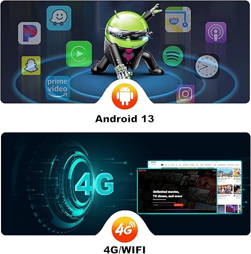 Miniatura 4 de SWTNVIN Radio de coche estéreo para Toyota Camry 2007 2008 2009 2010 2011 Android 13 incorporado Carplay y reproducción automática 4G LTE Dual WiFi