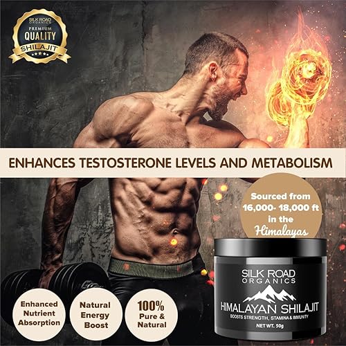 Miniatura 7 de SILK ROAD ORGANICS Shilajit puro del Himalaya (50 gm) Paquete de 2 con ácido fúlvico y más de 84 minerales traza para metabolismo, apoyo del sistema