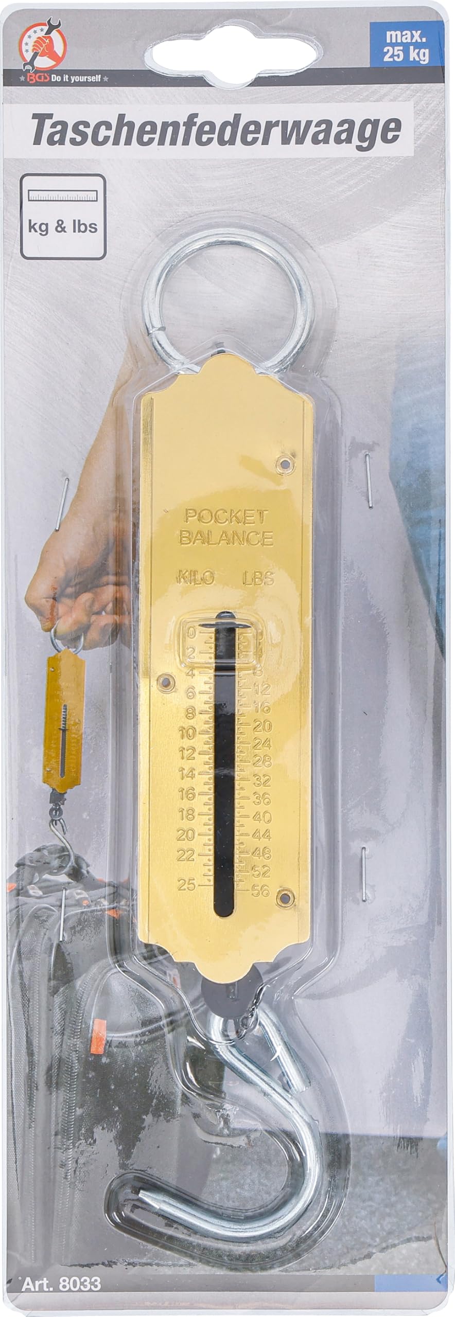 BGS Diy 8033 | Waga sprężynowa | do 25 kg