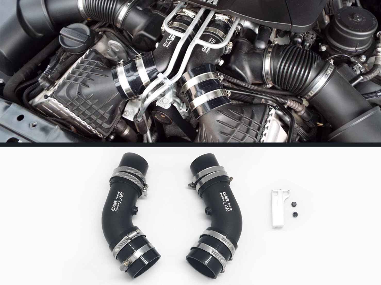 Turbo Intake Charge Pipe Cooling Kit for BMW F10 F11 F12 F13 M5 M6 – S63 Engine Air Intake Pipe Replacement (Aluminum)