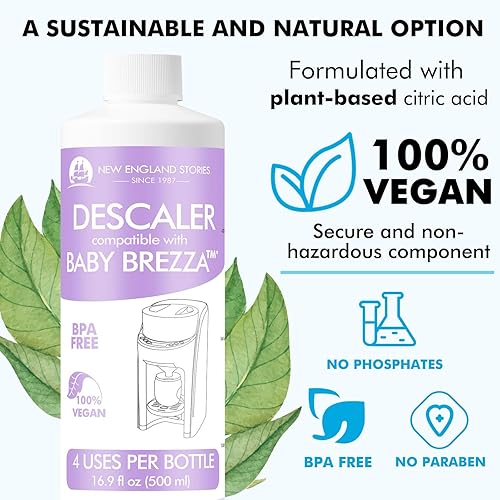 Miniatura 5 de New England Stories Baby Brezza - Descalcificador compatible con 33.8 onzas líquidas, solución limpiadora universal para Baby Brezza y otros