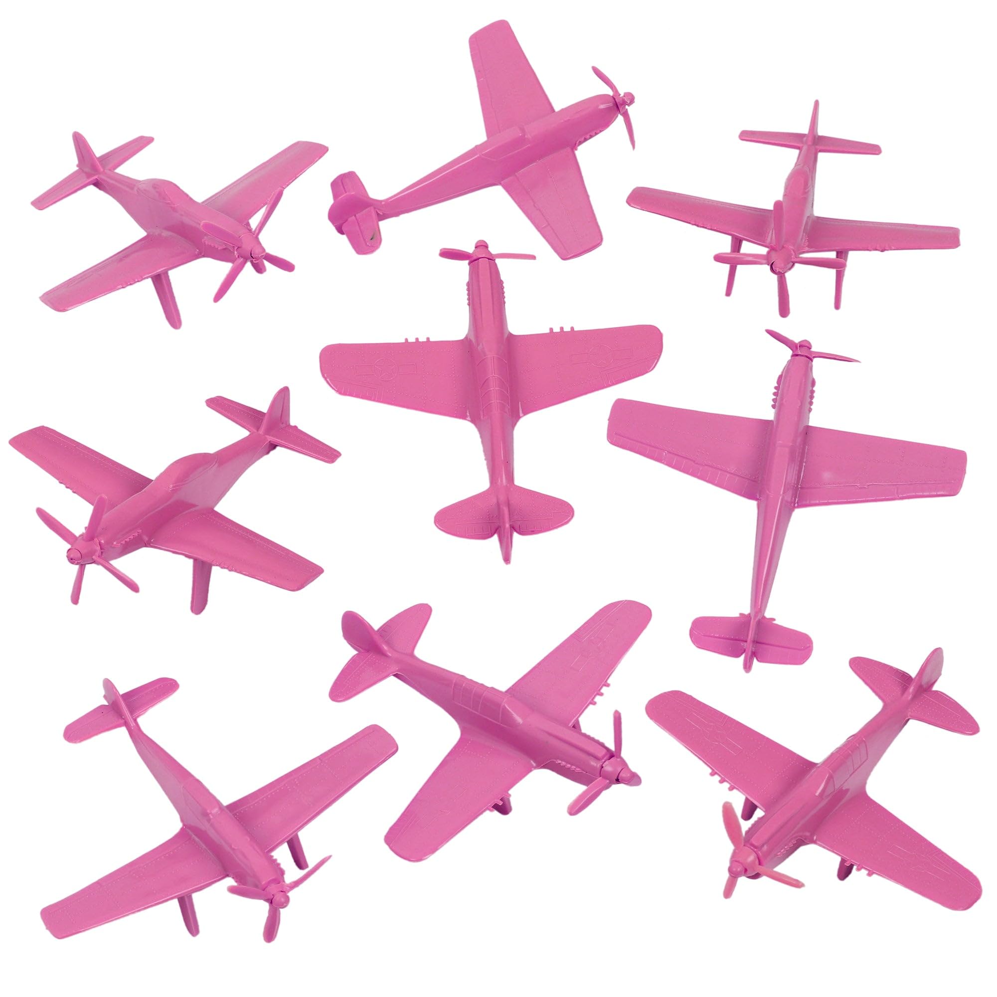 Amazon.com: TimMee WW2 Fighter Ace Planes - Pink 9pc Plastic Army
