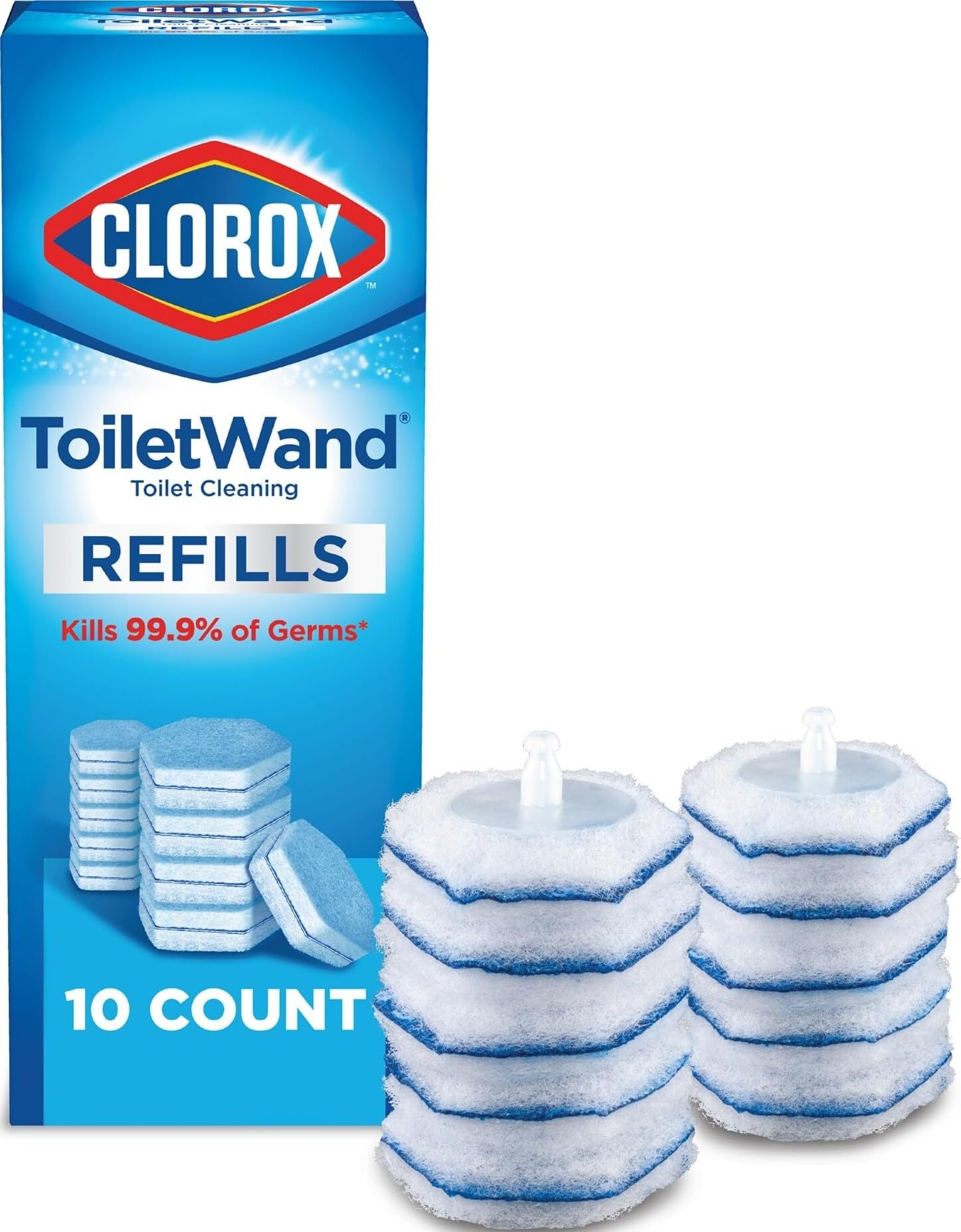 Clorox ToiletWand Toilet Cleaning Refills, Original, 10 Count
