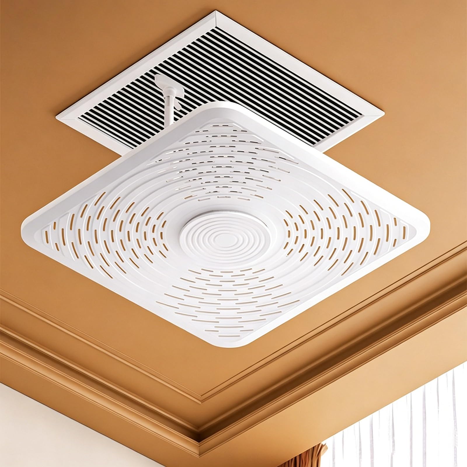 YCYHXJB Square Air Vent Deflector Ceiling, 180° Adjustable Air Conditioner Deflector, Windshield Wind Guide for Hotel, Household(60cm/24in)