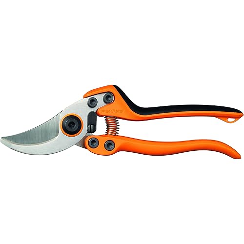 Fiskars Pruning shears, Large (PB-8), High-Steel blades, Length: 21 cm, Black/Orange, 1020203
