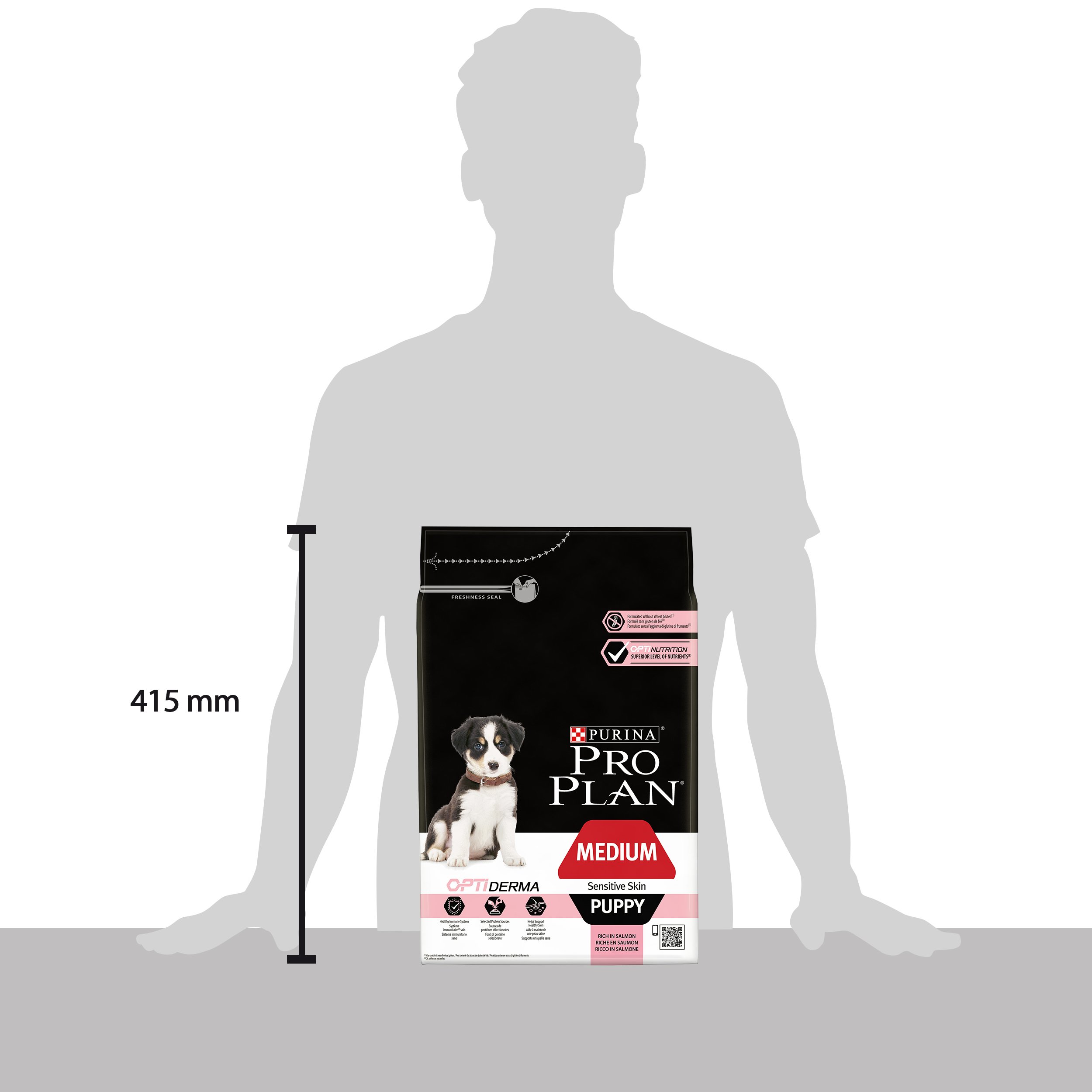 PURINA PRO PLAN Medium Puppy Welpenfutter trocken mit OPTISTART, reich an Huhn, 1er Pack (1 x 3kg) & PURINA PRO PLAN Medium Puppy Welpenfutter trocken mit OPTIDERMA, reich an Lachs, 1er Pack (1 x 3kg)
