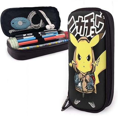 Amazon Co Jp ピカチュウ 入学 通園 大容量革ペンケース 入園 鉛筆入れ ペンケース かわいい アニメ 鉛筆 筆箱 ファスナー ペンふくろ 入れ ふでいれ 化粧ポーチ ペン箱 筆袋 収納バッグ 学生 子供 女の子 男の子 文房具 オフィス用品