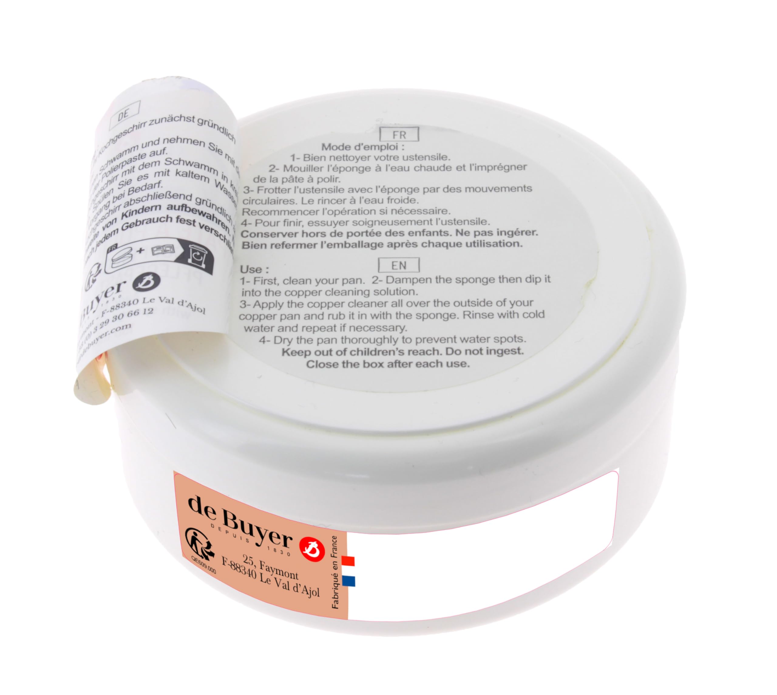 DE BUYER -4200.01N -pate a polir 150 ml pour cuivre