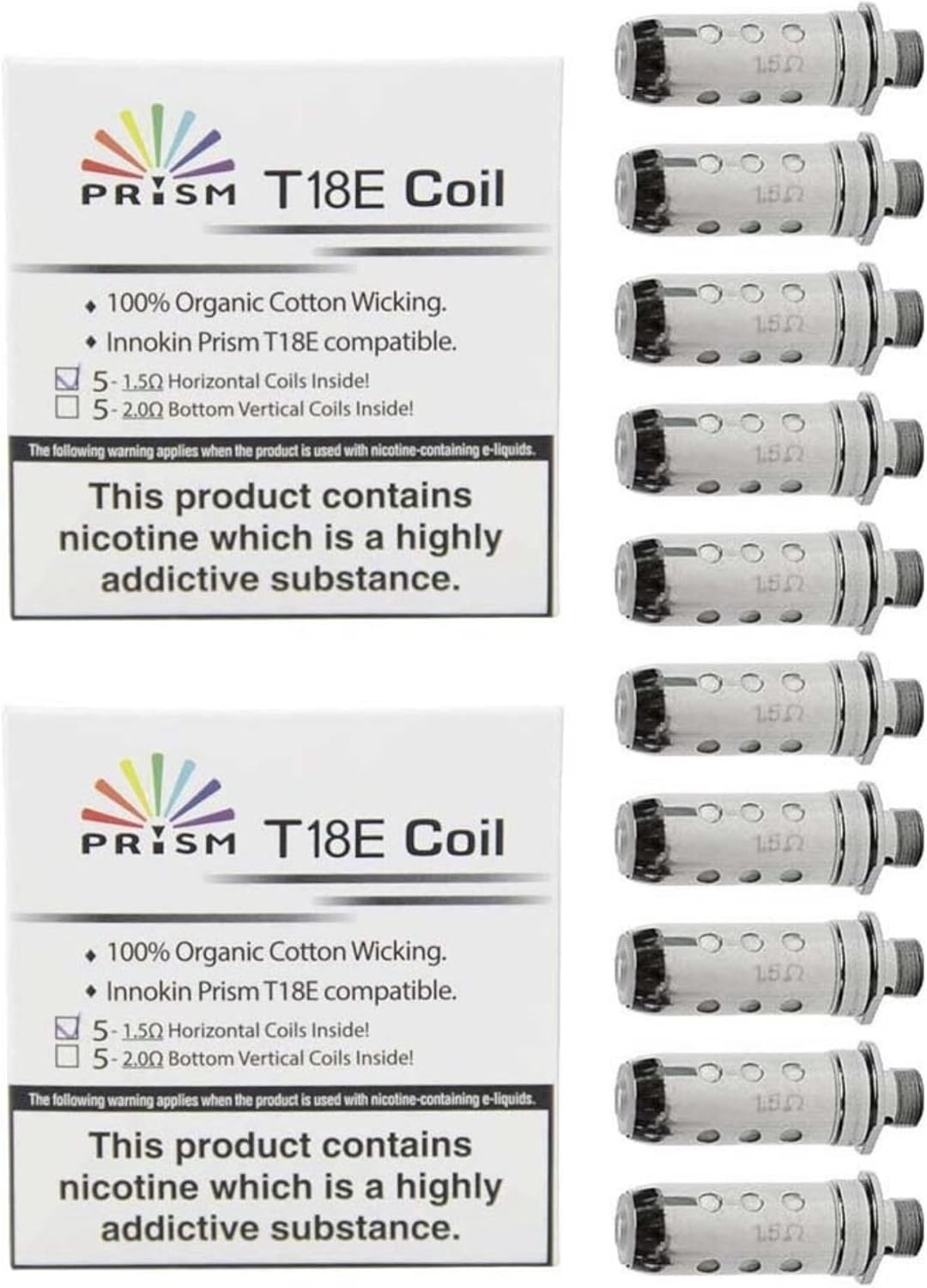 Innokin Endura Prism T18E Coils 10 Pack for Endura Endurance, for