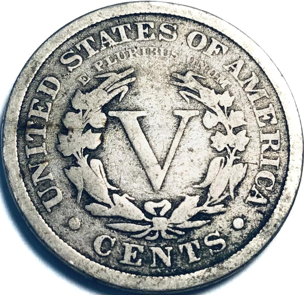 1883 P Liberty V With Cents Nickel Very Good