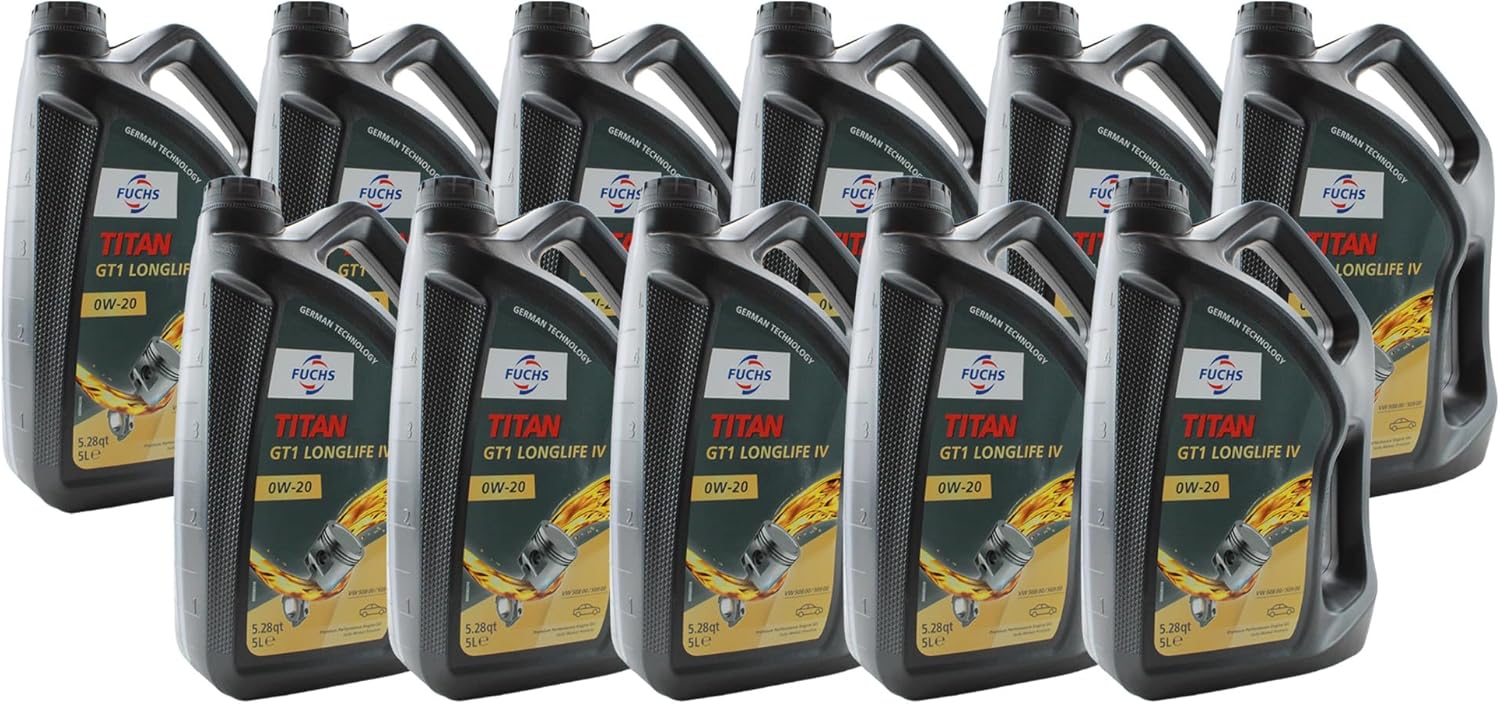 Fuchs 55 Liter TITAN GT1 LONGLIFE IV SAE 0W-20 Engine Oil (11 x 5 L)