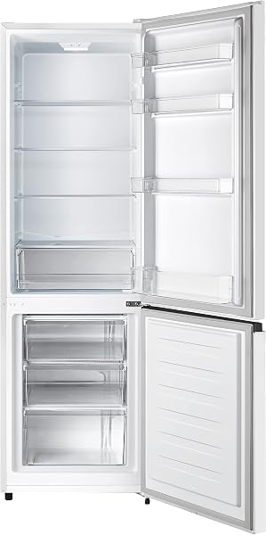 Hisense Hisense RB343D4CWE - Frigoríficos Combi, 269L, Clase E, An 55cm x Al 180cm, Apertura de Puertas 90º, Puerta Reversible, Cajón Frutas y Verduras, Iluminación Led, Balconera de Gran Capacidad, Blanco in use