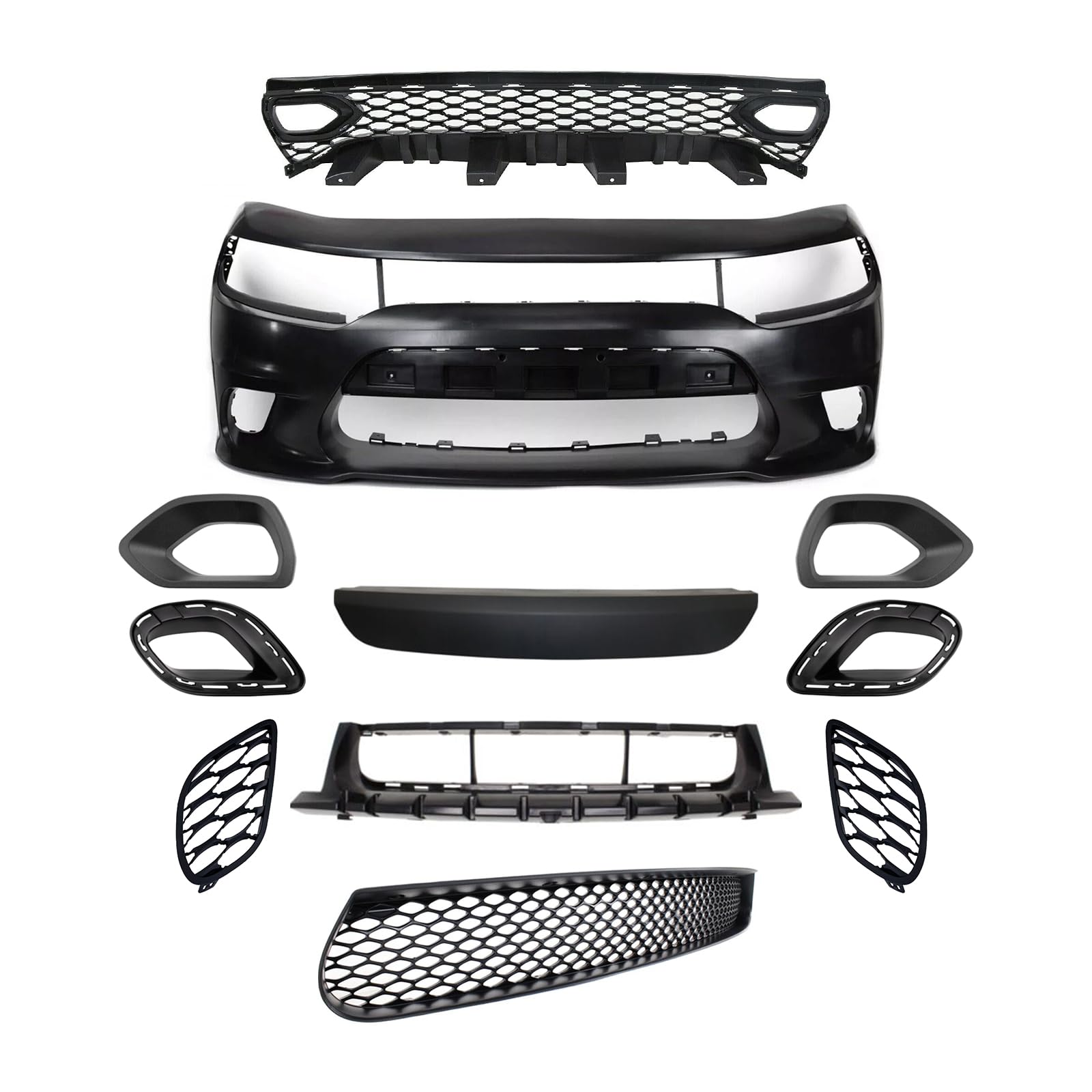 Buy New Front Bumper Cover Full Body Kit Hellcat Style Compatible with