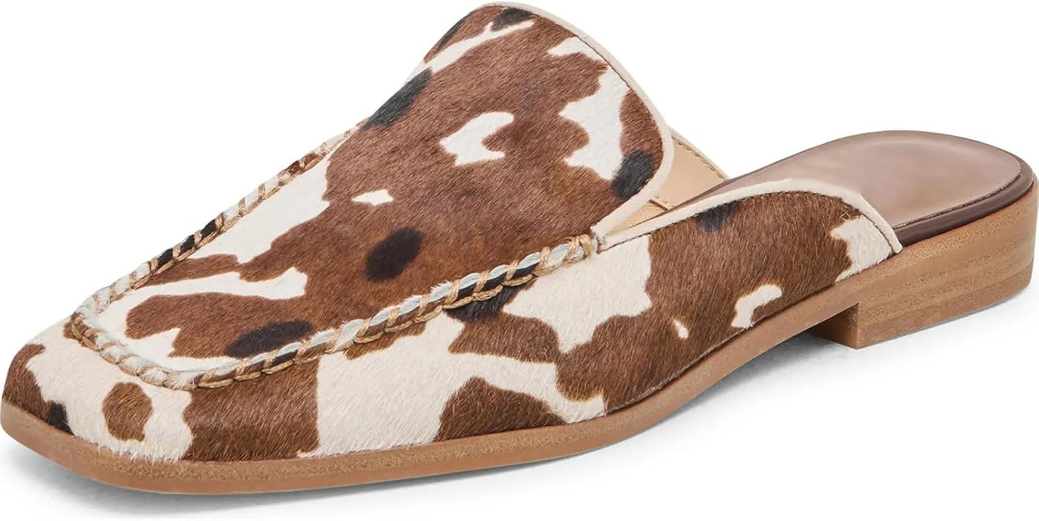 Flat Mules Women - Suede Backless Comfort