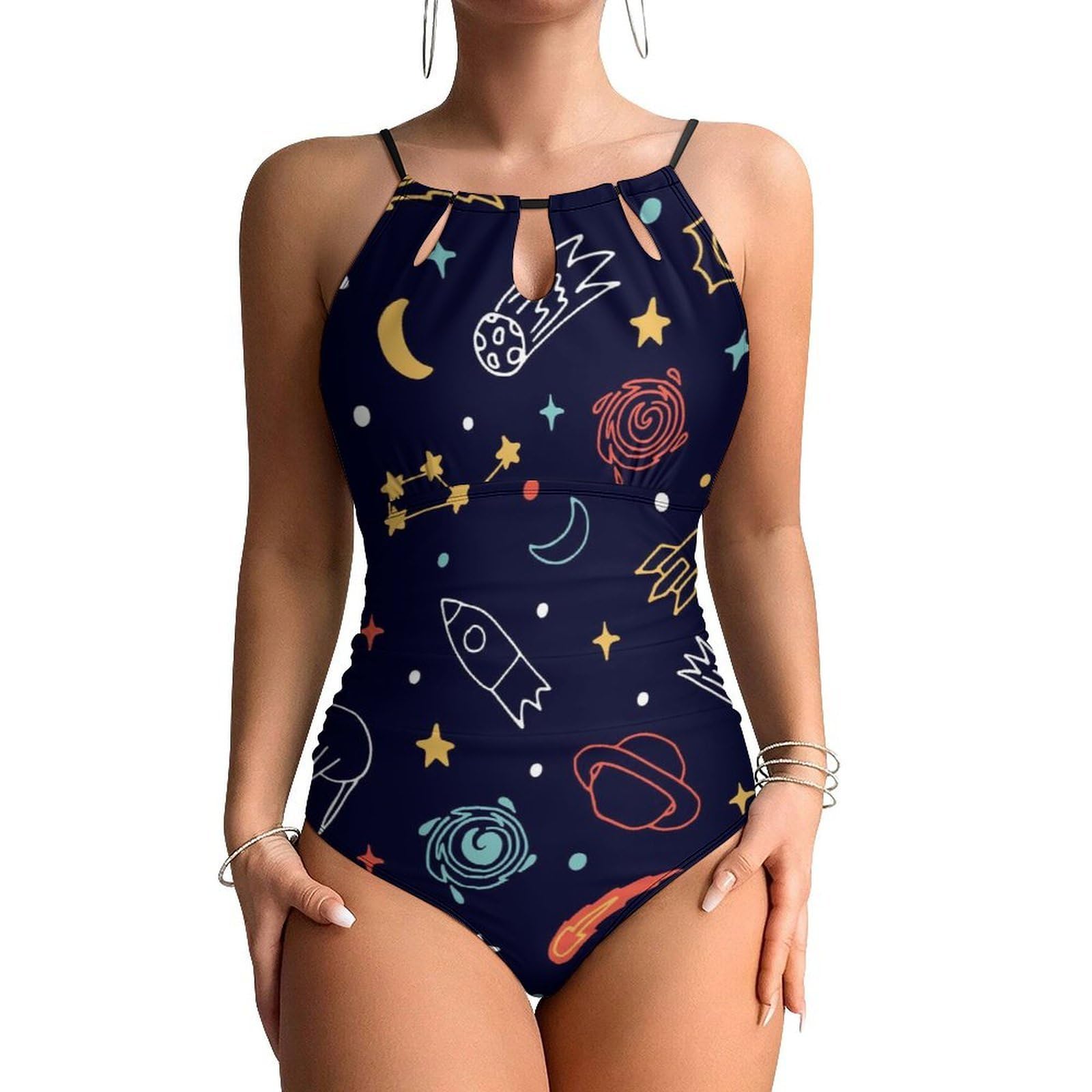 Swimsuit monokini Univers Coloré pour vos journées farniente et baignades à la plage - 8