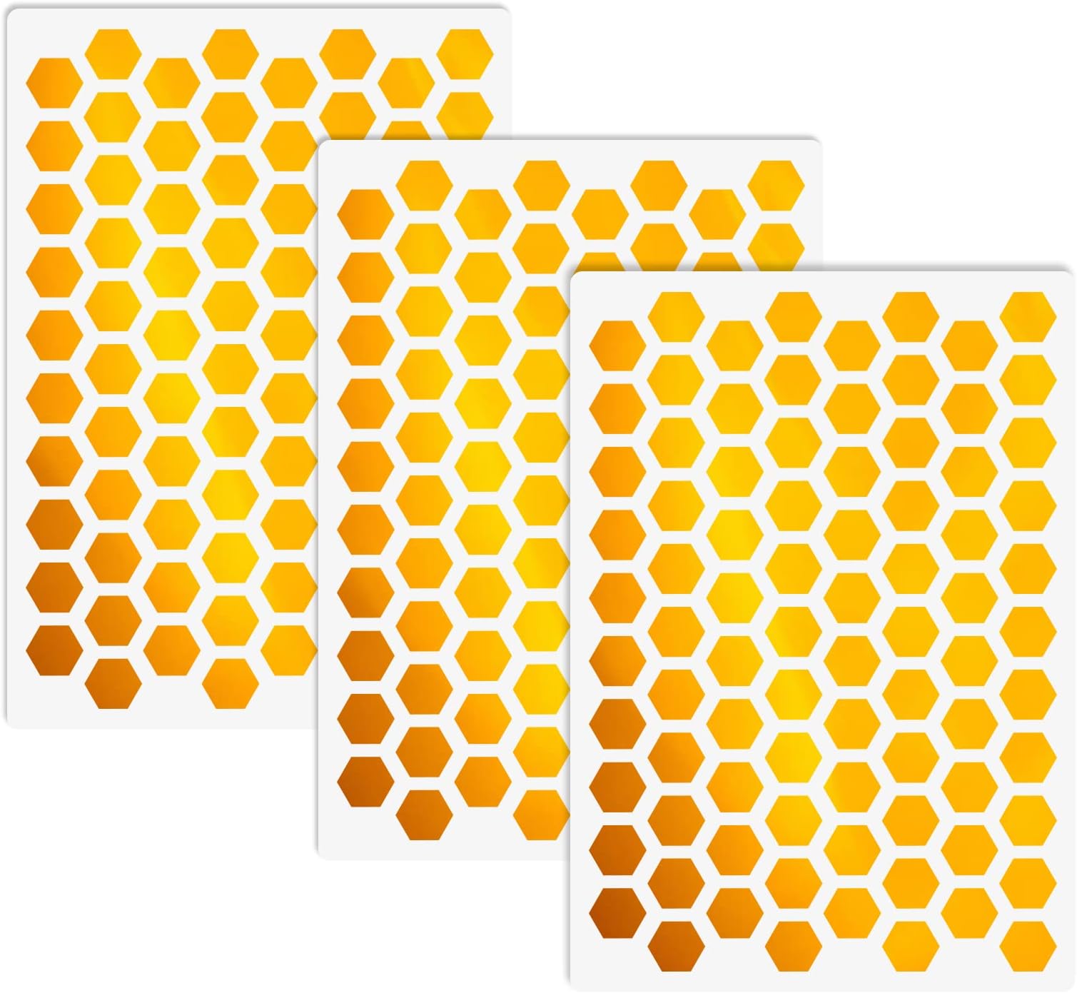 CODOHI 3 Packs Stencils 8.3"x11.7"-1 (Honeycomb)