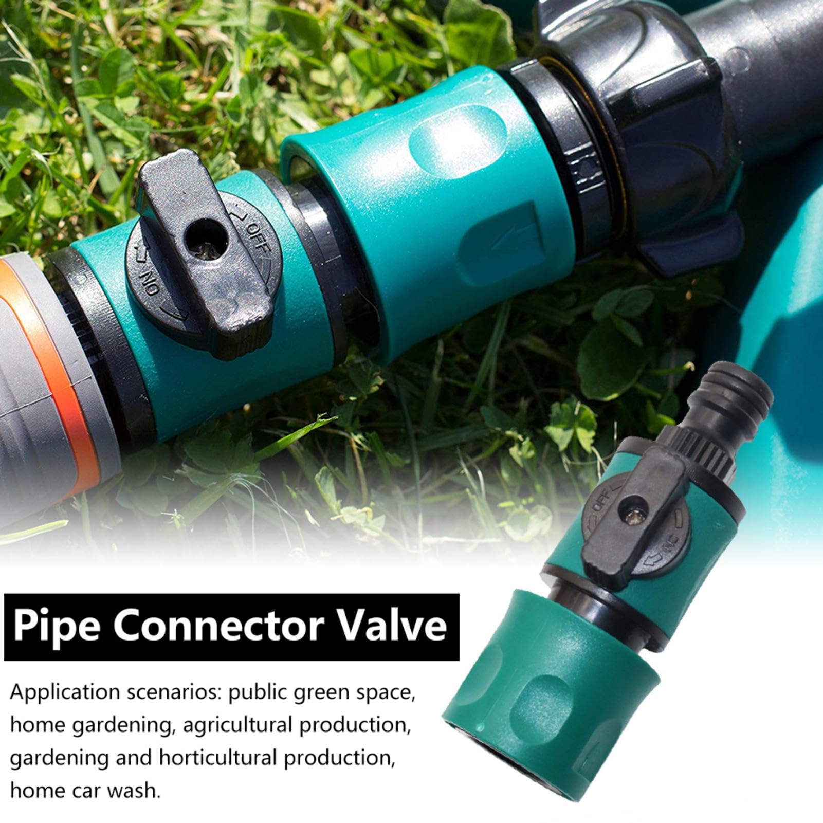 Giunto Rapido Per Tubo Acqua Con Interruttore – Connettore A Innesto Per Giardino, Yushu - 2